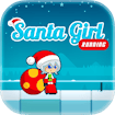 Santa Girl Running